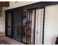 Elegant slide on glass door track